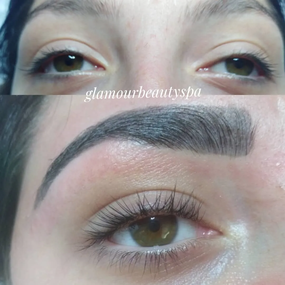 Ombré powder brow with a full set of lash extensions — Glamour Beauty & Spa, Athlone